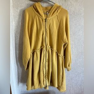 ANTHROPOLOGIE X Free People Hoodie Sweatshirt Tops Long Sleeve Tunic large